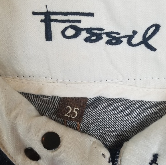 Women's Fossil Flare Bootcut Darkwash Jeans NWT 25 - Picture 6 of 6